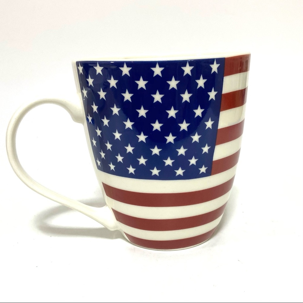 USA Flag Coffee Mug Proud To Be An American Patriotic Stars Stripes